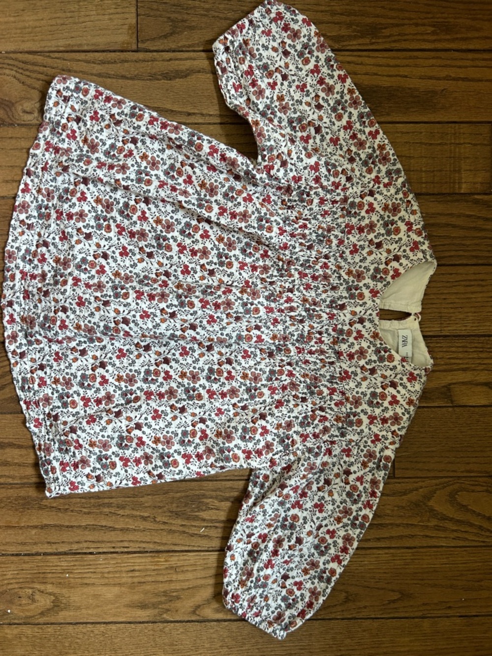 Zara fall floral print dress